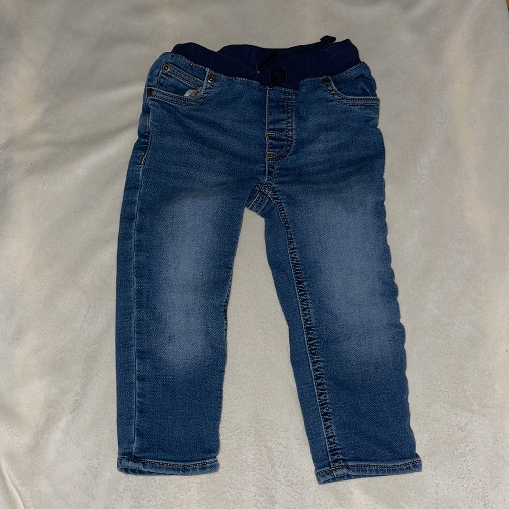 Carters size 2 pull-up jeans. Drawstring size 2T